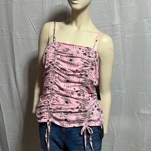 Juniors’ Double Ruched Tank Top from No Boundaries